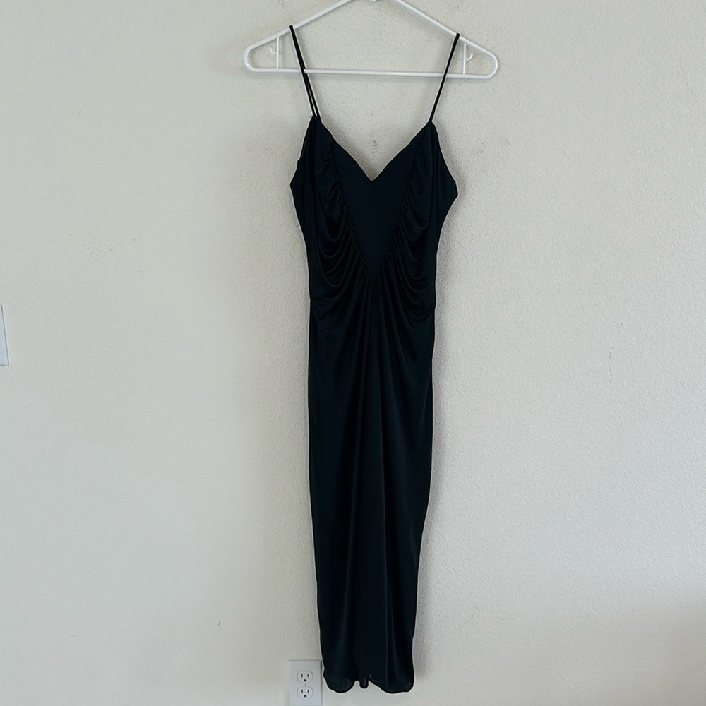 New Leaf By Samir Vintage Waterfall Pleated Dress